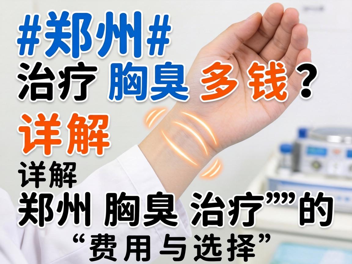 郑州治疗腋臭多钱?详解郑州腋臭治疗的费用与选择 郑州治疗腋臭多钱?详解郑州腋臭治疗的费用与选择