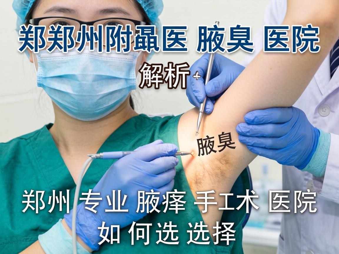 郑州附医腋臭医院解析，郑州专业腋臭手术医院如何选择