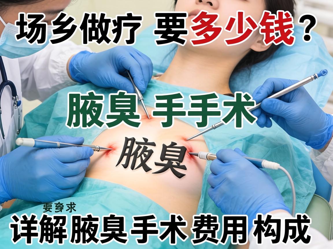 在新乡做腋臭手术要多少钱？详解腋臭手术费用构成