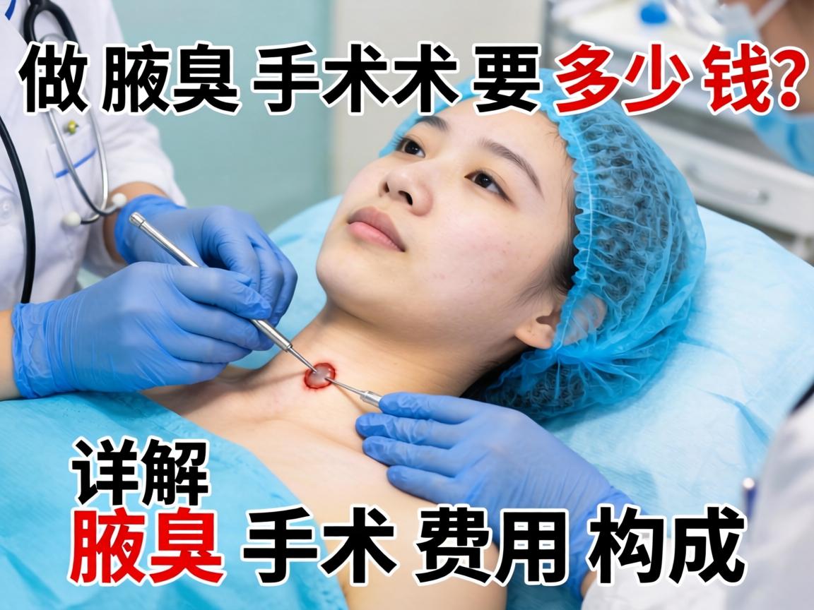 在新乡做腋臭手术要多少钱？详解腋臭手术费用构成