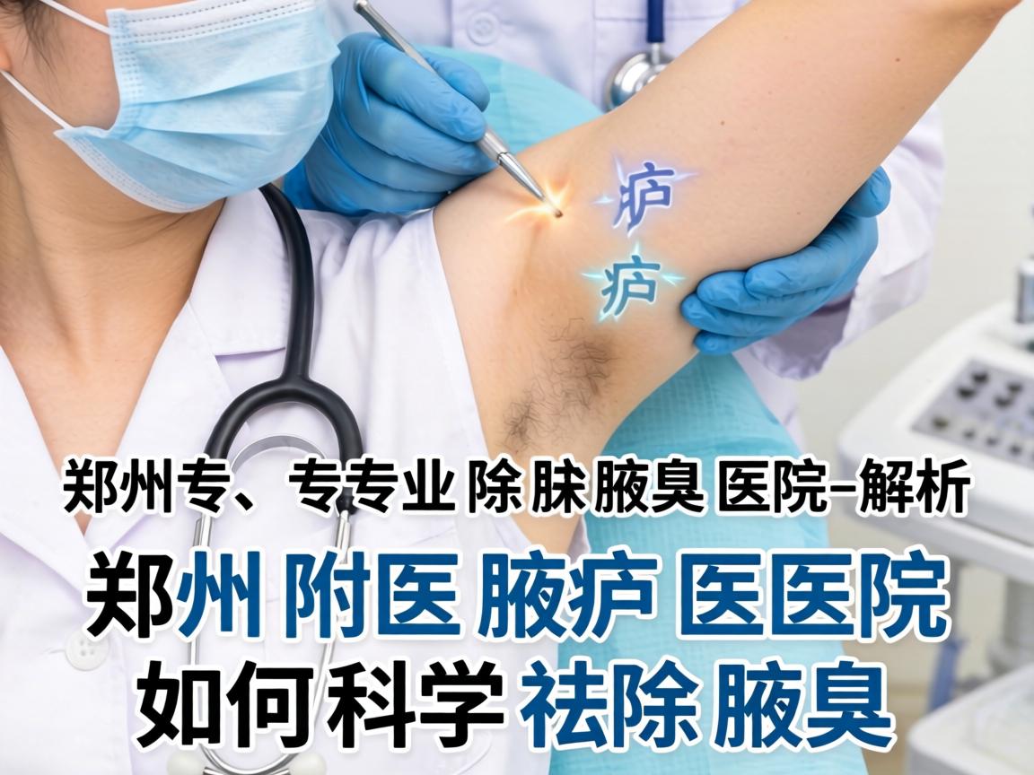 郑州专业除腋臭医院解析，郑州附医腋臭医院如何科学祛除腋臭