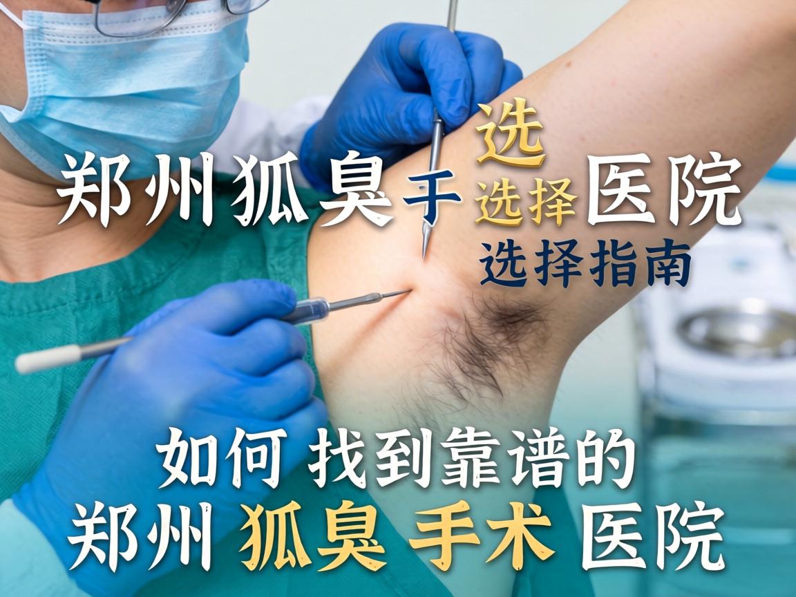 郑州狐臭手术医院选择指南，如何找到靠谱的郑州狐臭手术医院