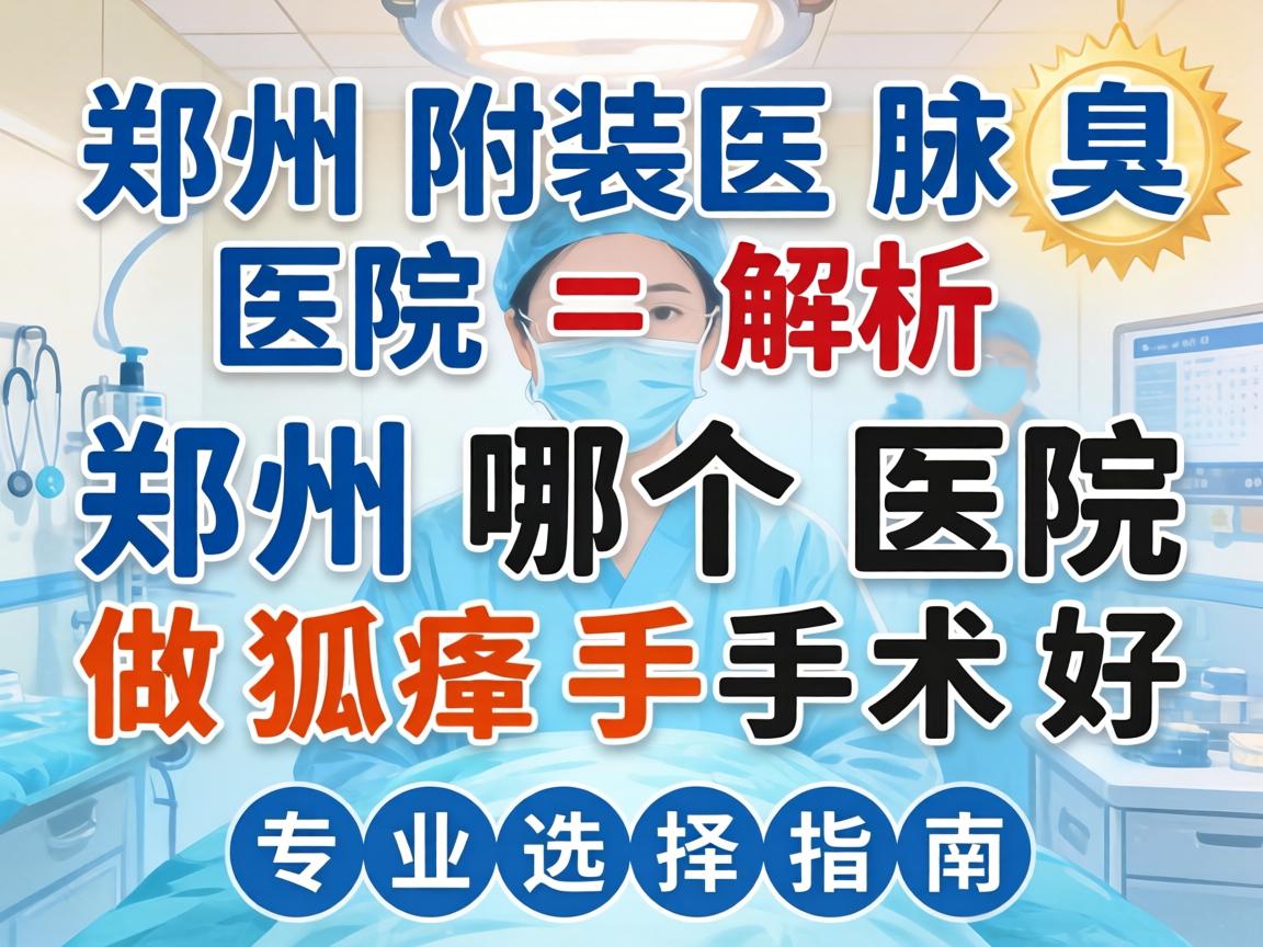 郑州附医腋臭医院解析,郑州哪个医院做狐臭手术好,专业选择指南 郑州附医腋臭医院解析,郑州哪个医院做狐臭手术好,专业选择指南