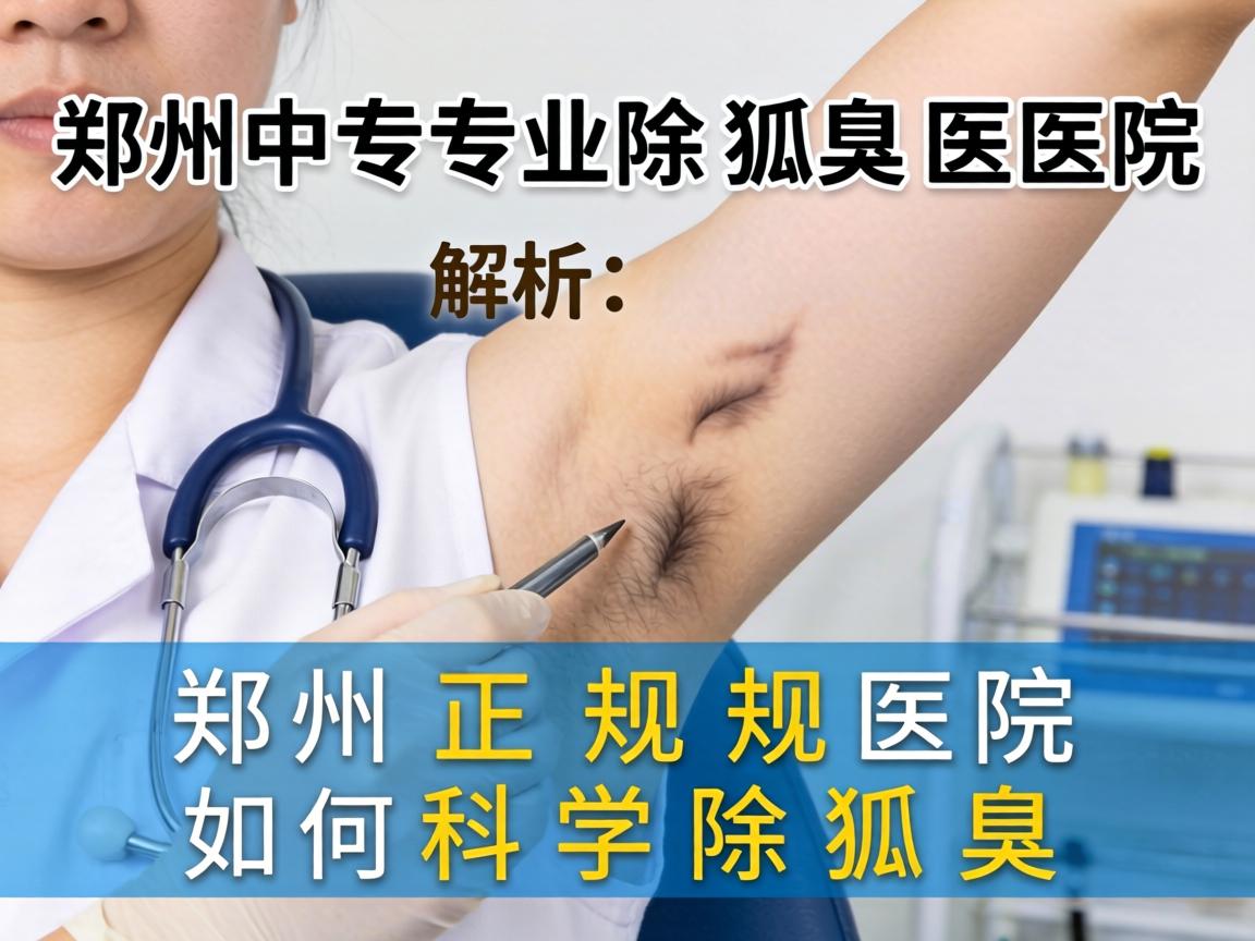 郑州专业除狐臭医院解析，郑州正规医院如何科学除狐臭