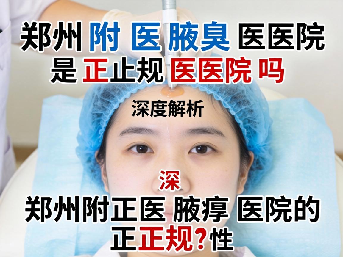 郑州附医腋臭医院是正规医院吗？深度解析郑州附医腋臭医院的正规性