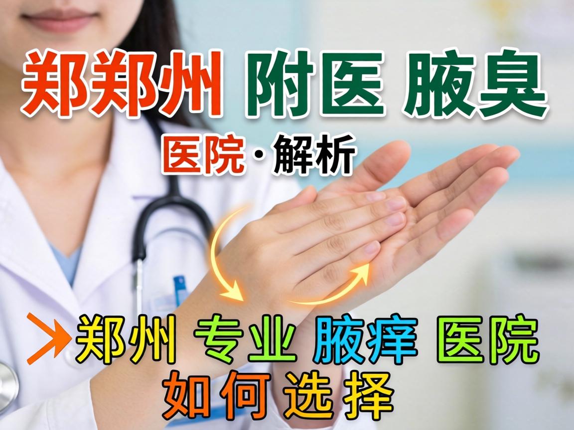 郑州附医腋臭医院解析，郑州专业腋臭医院如何选择