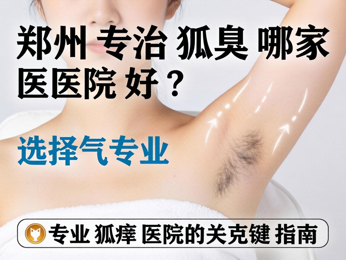 郑州专治狐臭哪家医院好？选择专业狐臭医院的关键指南