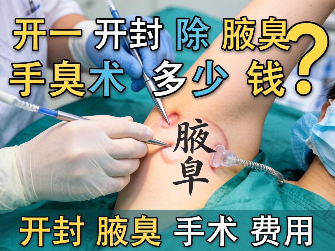 开封除腋臭手术多少钱？详解开封腋臭手术费用