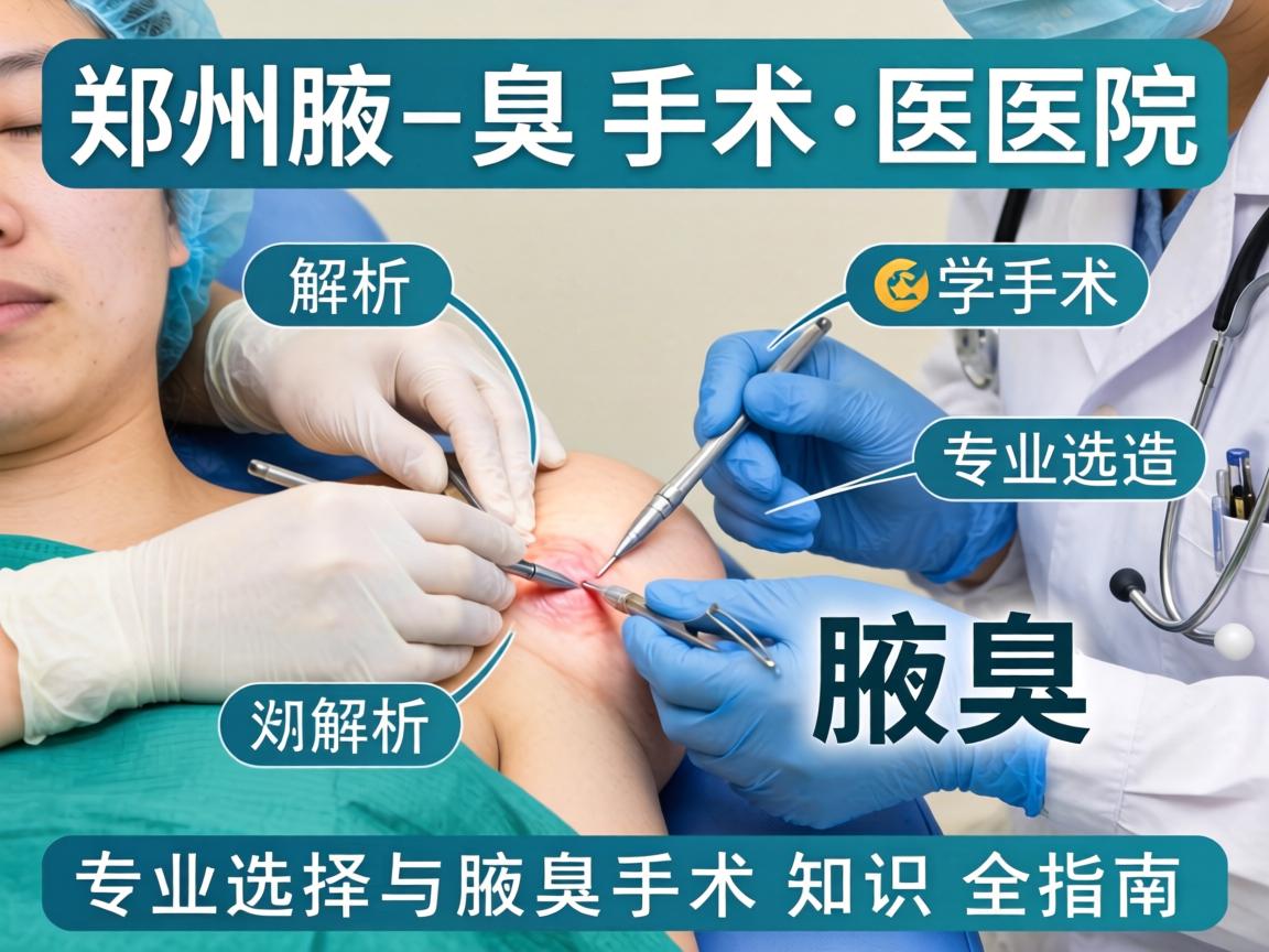 郑州腋臭手术医院解析，专业选择与腋臭手术知识全指南