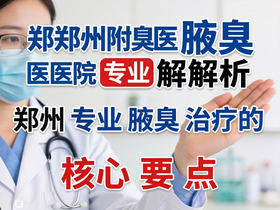 郑州附医腋臭医院专业解析，郑州专业腋臭治疗的核心要点