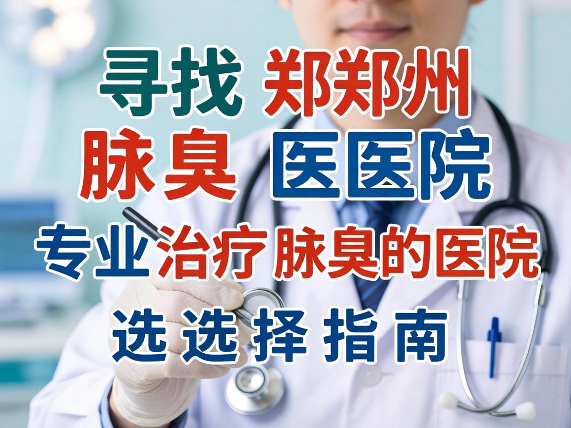 寻找郑州腋臭医院，专业治疗腋臭的医院选择指南