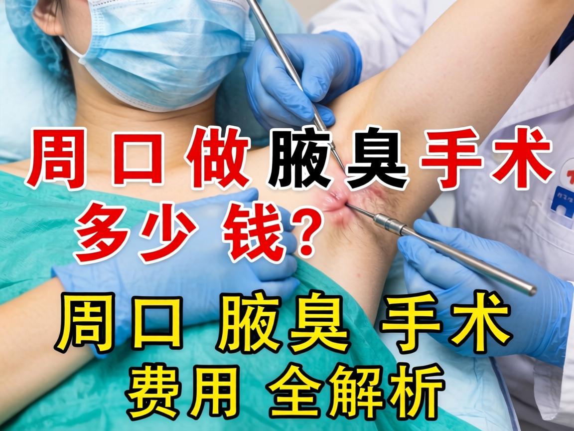 在周口做腋臭手术多少钱?周口腋臭手术费用全解析 在周口做腋臭手术多少钱?周口腋臭手术费用全解析