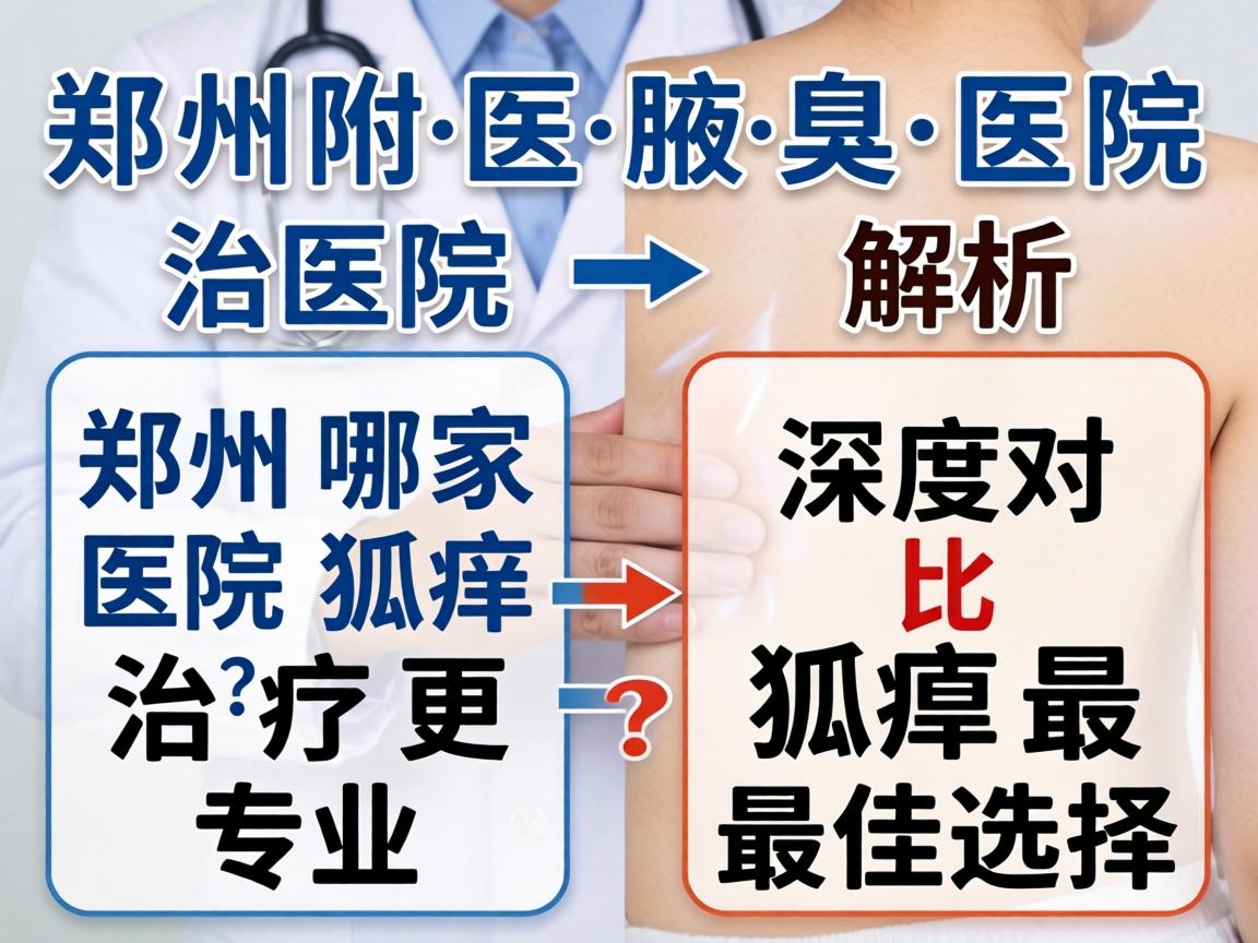 郑州附医腋臭医院解析，郑州哪家医院狐臭治疗更专业？深度对比狐臭最佳选择