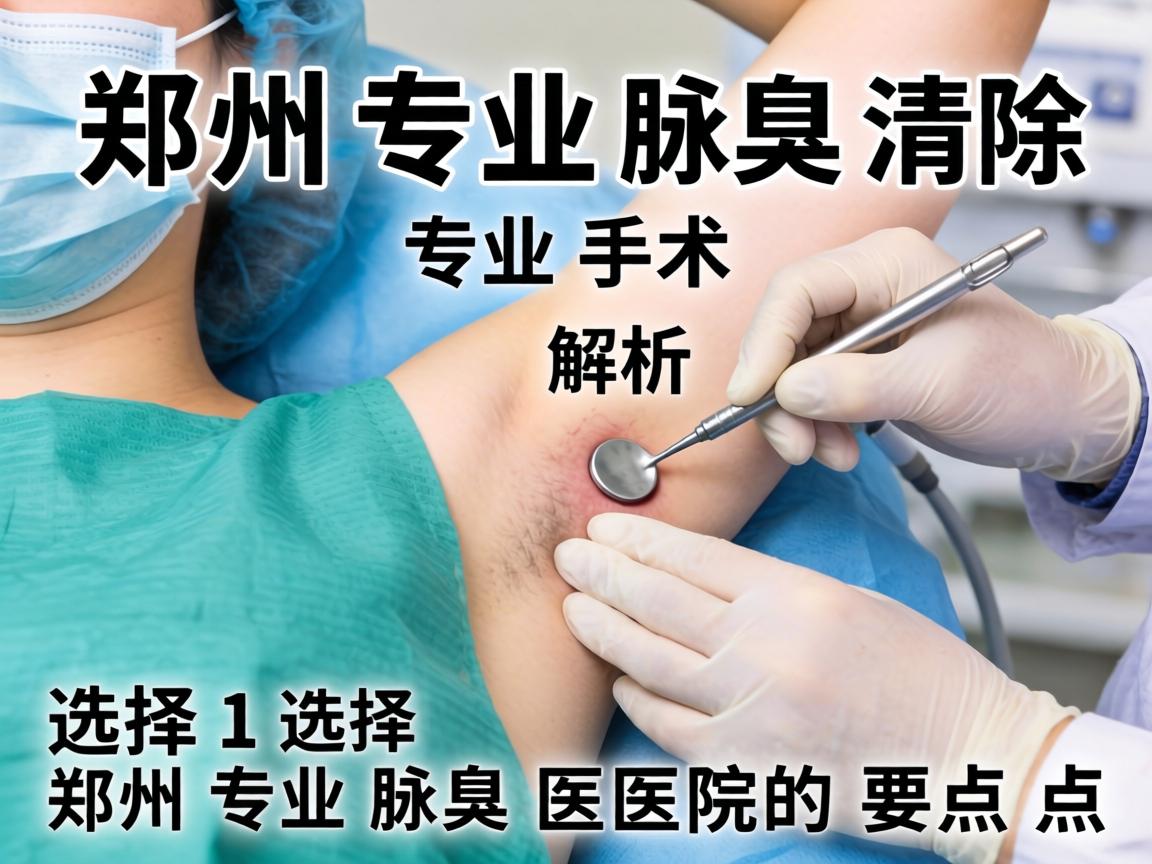 郑州专业腋臭清除手术解析，选择郑州专业腋臭医院的要点