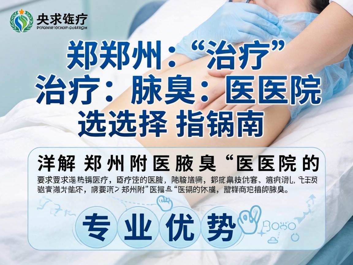 郑州治疗腋臭医院选择指南，详解郑州附医腋臭医院的专业优势
