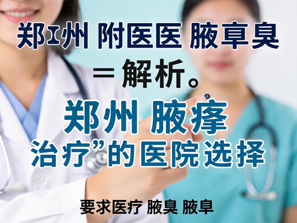 郑州附医腋臭医院解析,郑州腋臭治疗的医院选择 郑州附医腋臭医院解析,郑州腋臭治疗的医院选择