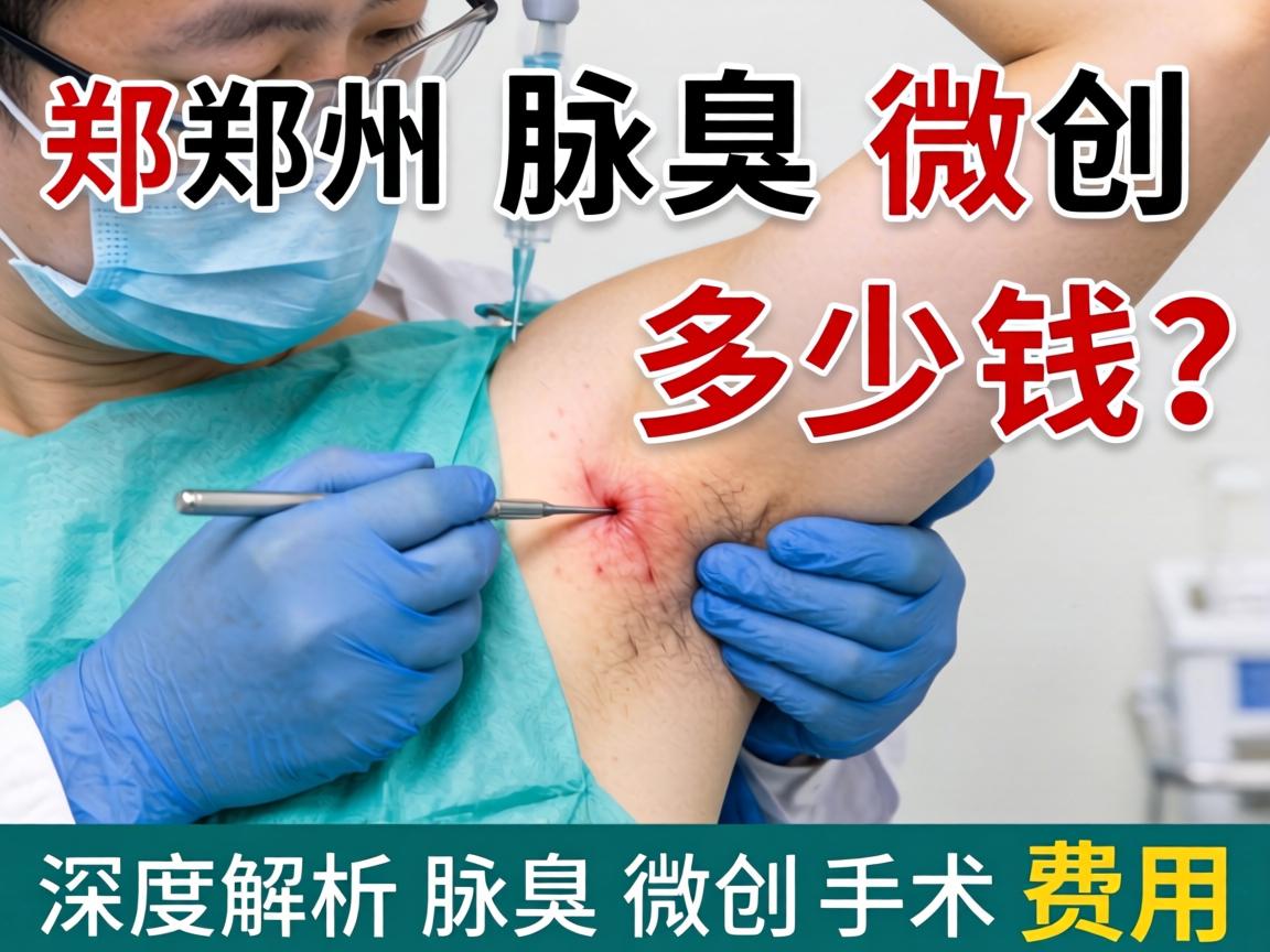 郑州腋臭微创手术多少钱？深度解析腋臭微创手术费用