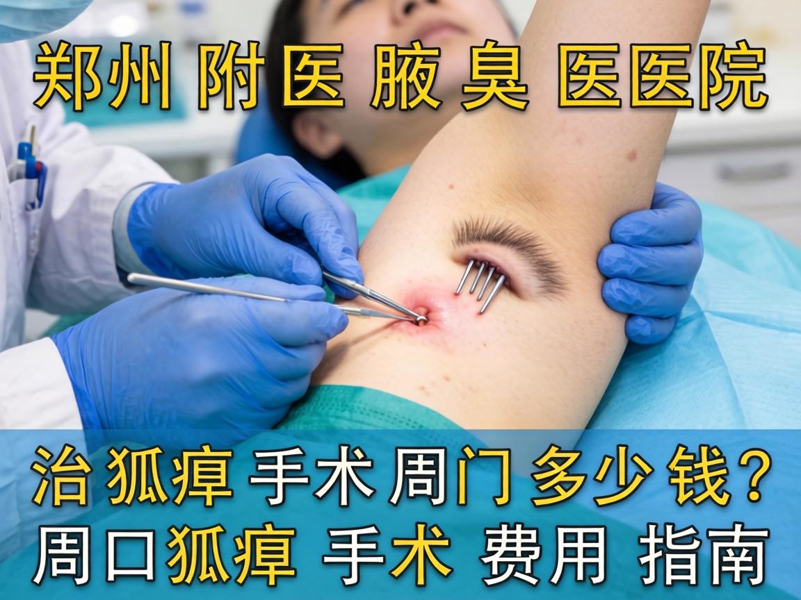 郑州附医腋臭医院解析，治狐臭手术周口多少钱？周口狐臭手术费用指南
