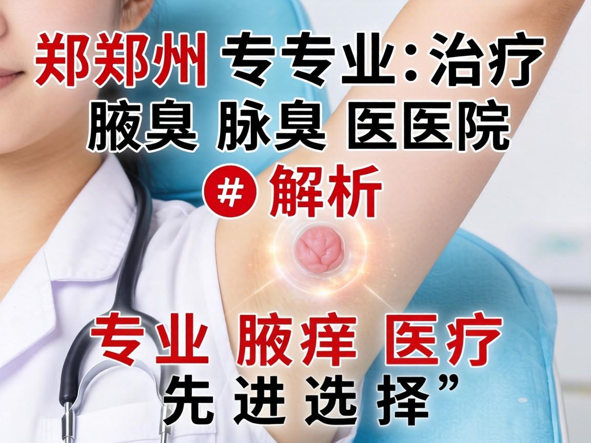 郑州专业治疗腋臭医院解析，专业腋臭医疗的先进选择