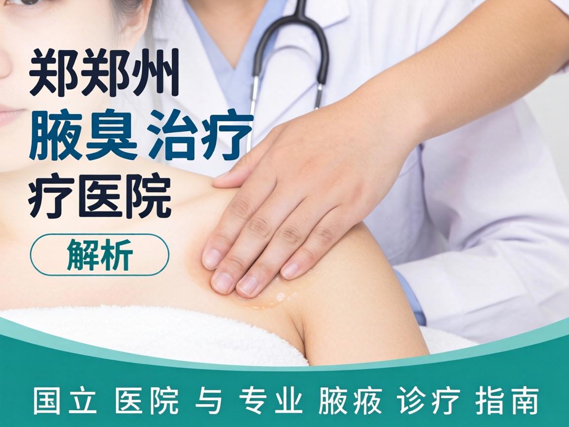 郑州腋臭治疗医院解析，国立医院与专业腋臭诊疗指南