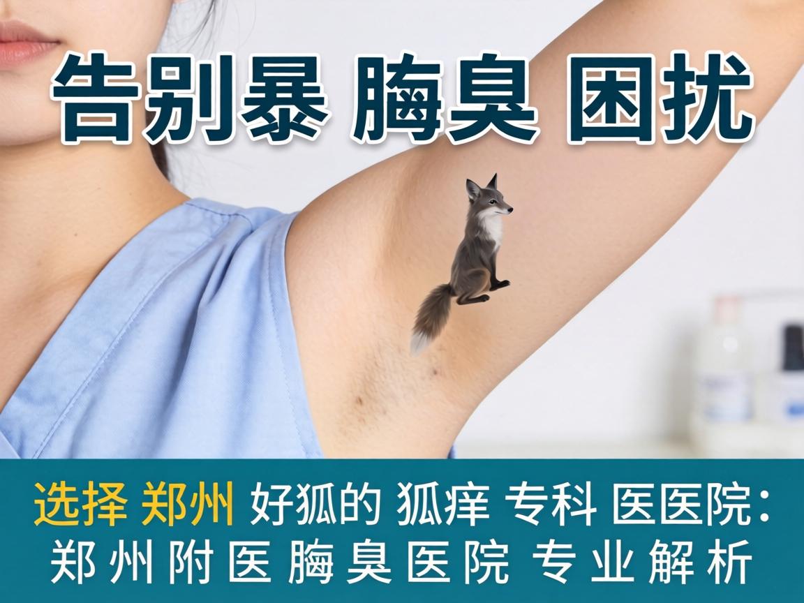 告别腋臭困扰，选择郑州好的狐臭专科医院，郑州附医腋臭医院专业解析