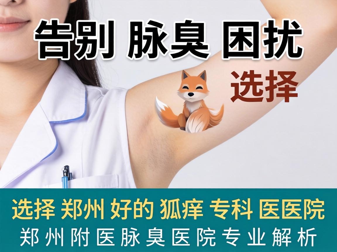 告别腋臭困扰，选择郑州好的狐臭专科医院，郑州附医腋臭医院专业解析