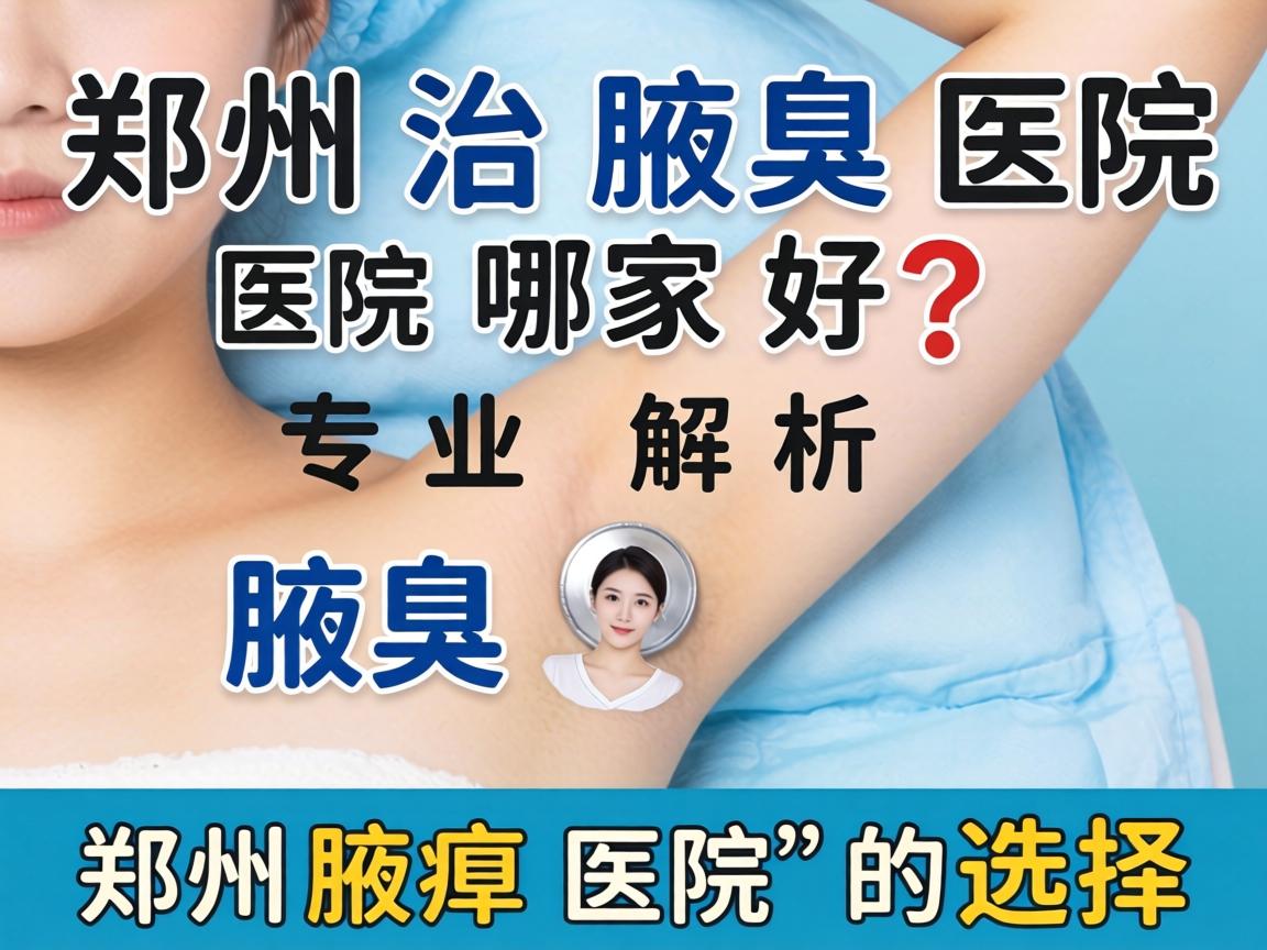 郑州治腋臭医院哪家好？专业解析郑州腋臭医院的选择