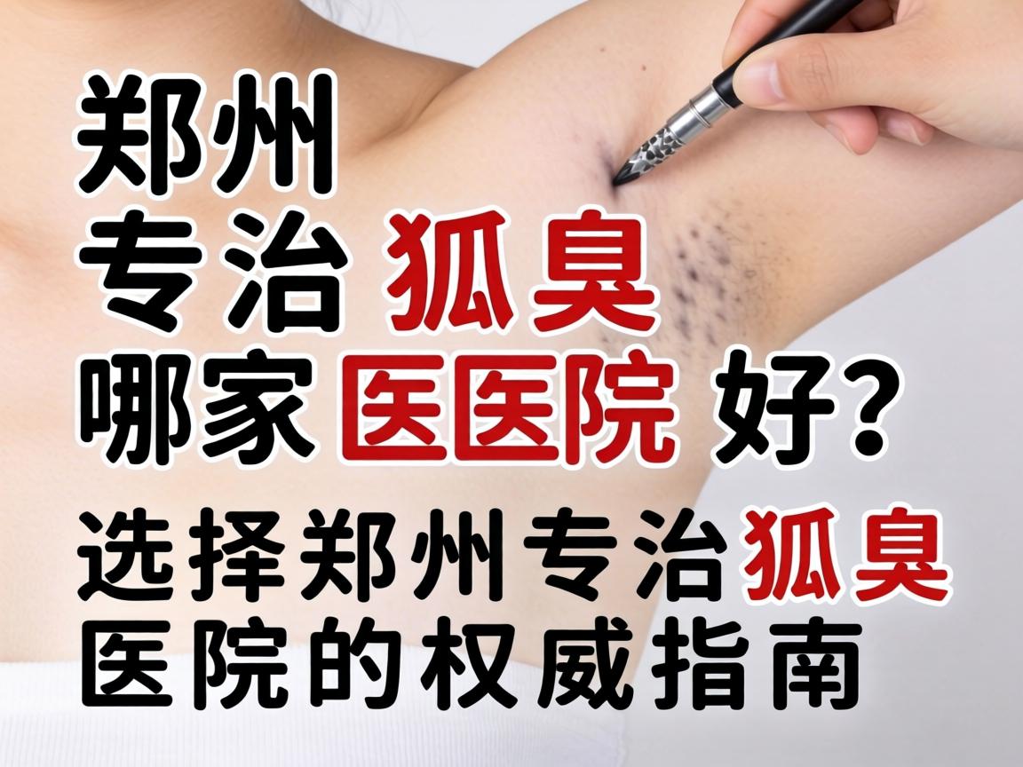 郑州专治狐臭哪家医院好？选择郑州专治狐臭医院的权威指南