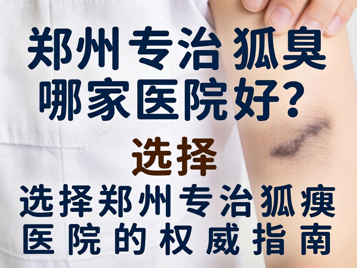 郑州专治狐臭哪家医院好？选择郑州专治狐臭医院的权威指南