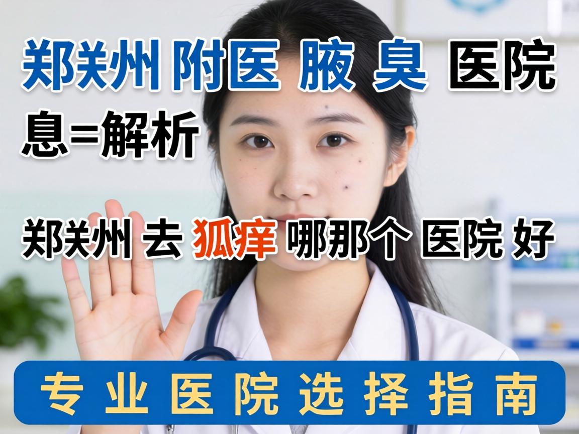 郑州附医腋臭医院解析，在郑州去狐臭哪个医院好，专业医院选择指南