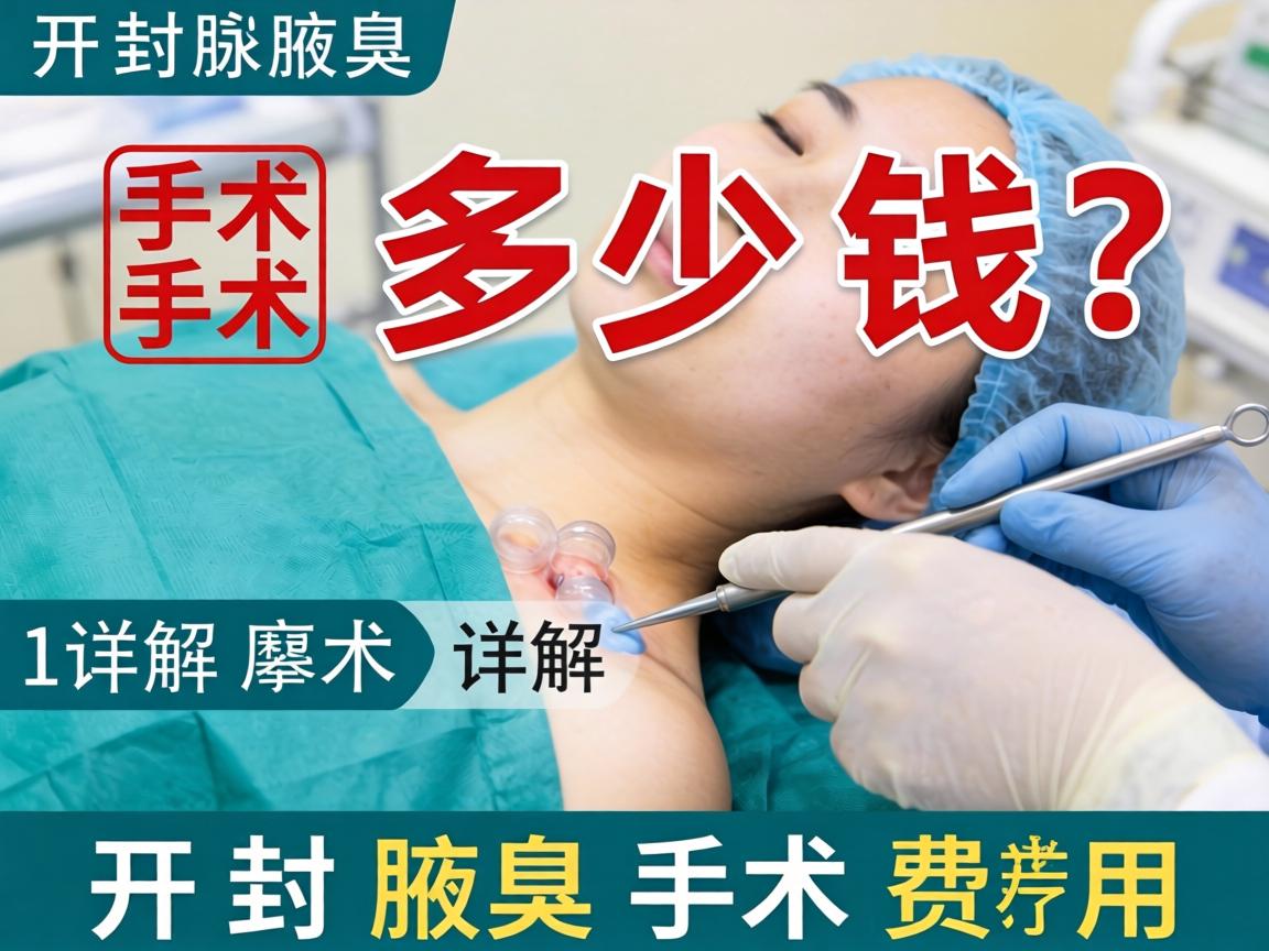 开封腋臭手术多少钱？详解开封腋臭手术费用