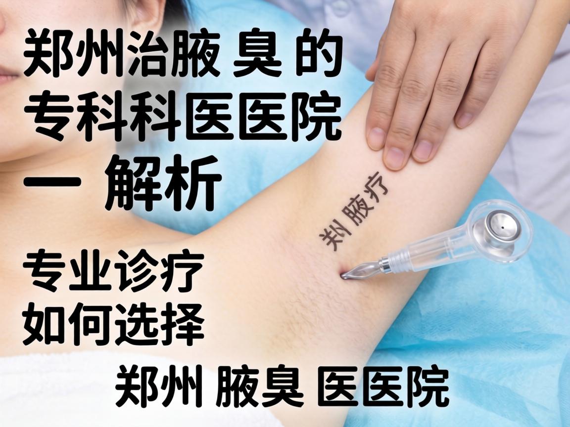 郑州治疗腋臭的专科医院解析，专业诊疗如何选择郑州腋臭医院