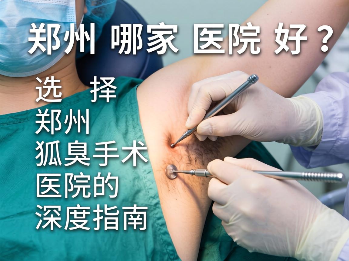 郑州狐臭手术哪家医院好？选择郑州狐臭手术医院的深度指南