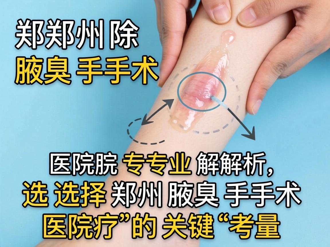郑州除腋臭手术医院专业解析，选择郑州腋臭手术医院的关键考量
