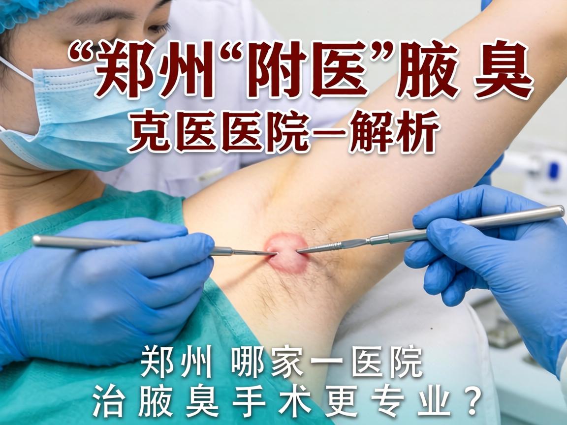 郑州附医腋臭医院解析，郑州哪家医院治腋臭手术更专业？