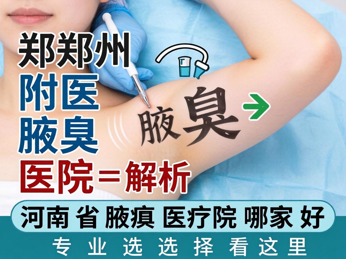 郑州附医腋臭医院解析，河南省腋臭医院哪家好，专业选择看这里