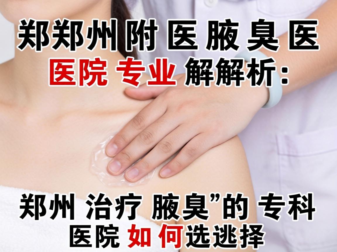 郑州附医腋臭医院专业解析，郑州治疗腋臭的专科医院如何选择