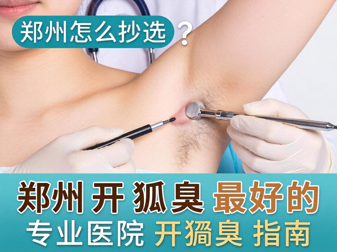 郑州开狐臭最好的医院怎么选？郑州专业医院开狐臭指南