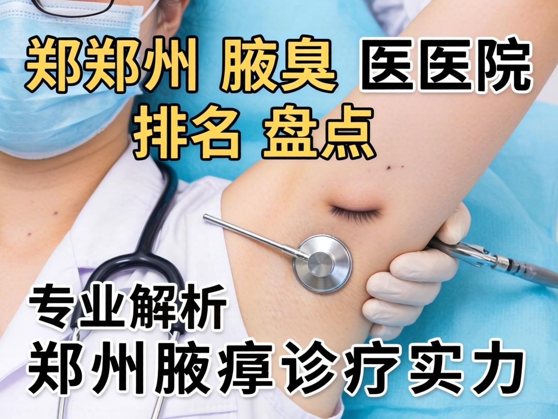 郑州腋臭医院排名盘点，专业解析郑州腋臭诊疗实力
