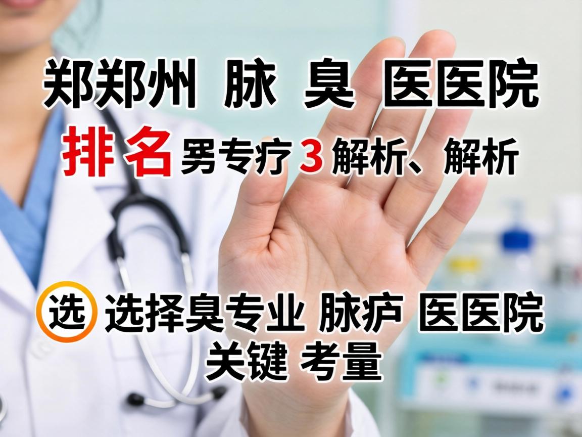 郑州腋臭医院排名解析，选择专业腋臭医院的关键考量