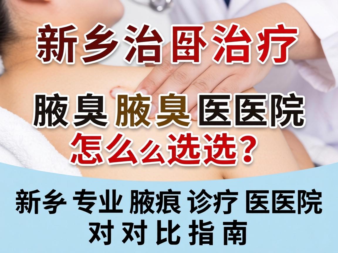 新乡治疗腋臭医院怎么选？新乡专业腋臭诊疗医院对比指南