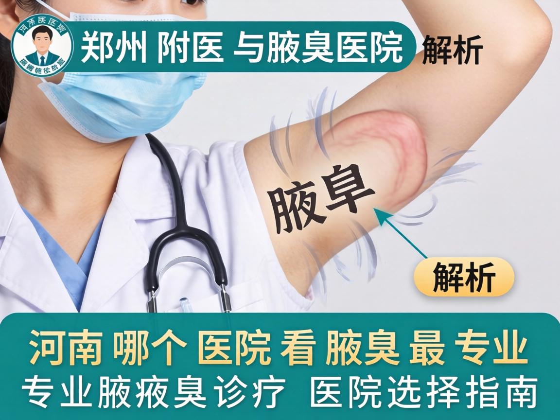 郑州附医腋臭医院解析，河南哪个医院看腋臭最专业，专业腋臭诊疗医院选择指南