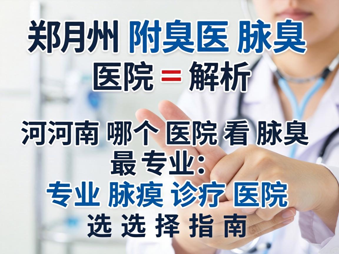 郑州附医腋臭医院解析，河南哪个医院看腋臭最专业，专业腋臭诊疗医院选择指南