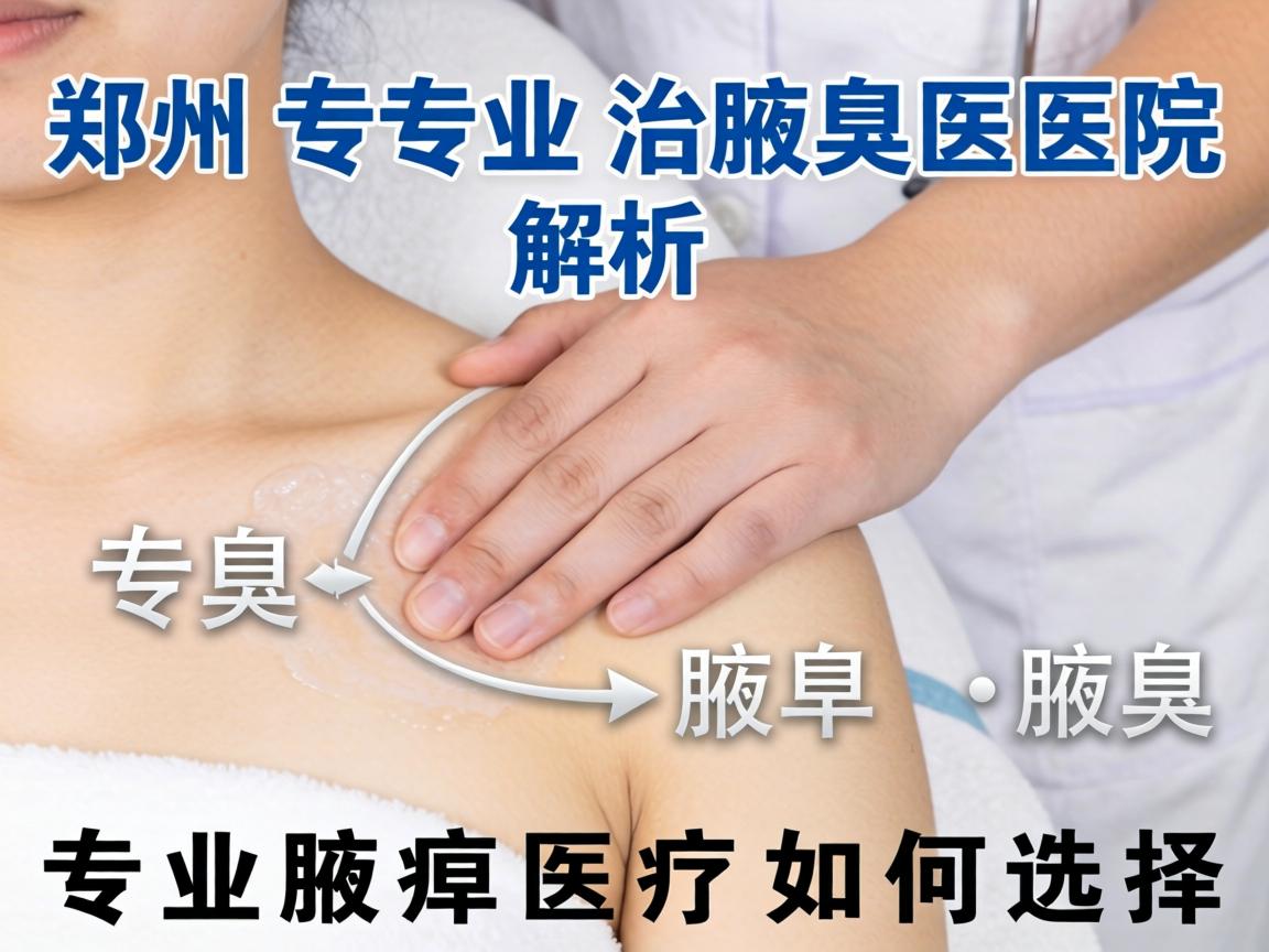 郑州专业治腋臭医院解析，专业腋臭医疗如何选择