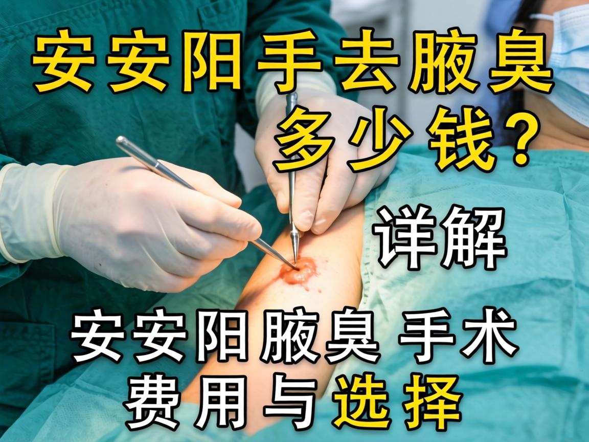安阳手术去腋臭多少钱？详解安阳腋臭手术费用与选择