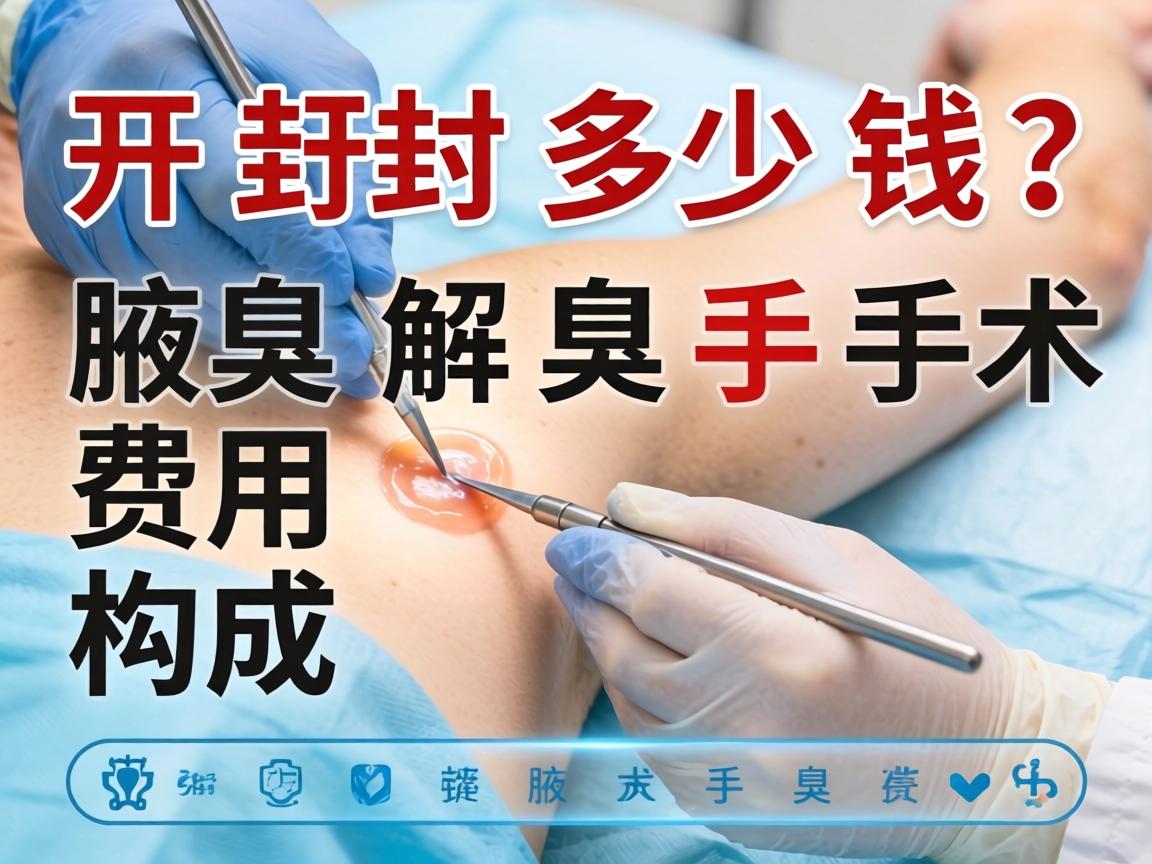 开封腋臭手术多少钱？详解腋臭手术费用构成