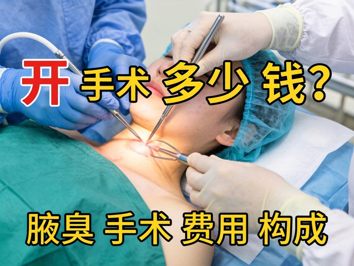 开封腋臭手术多少钱？详解腋臭手术费用构成