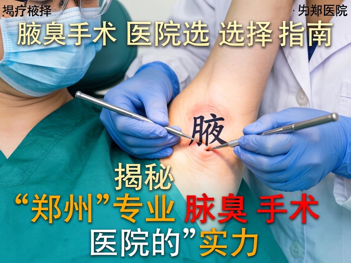 郑州腋臭手术医院选择指南，揭秘郑州专业腋臭手术医院的实力