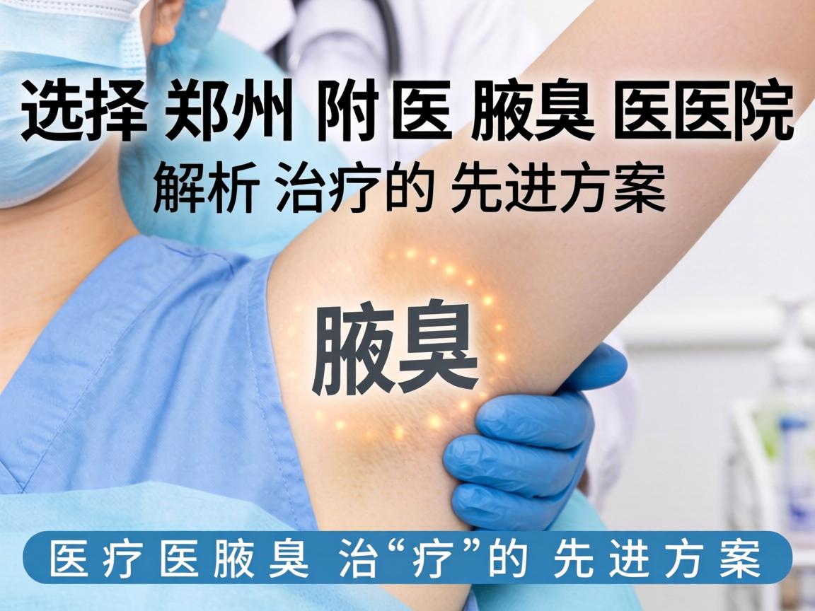 选择郑州附医腋臭医院 解析腋臭治疗的先进方案