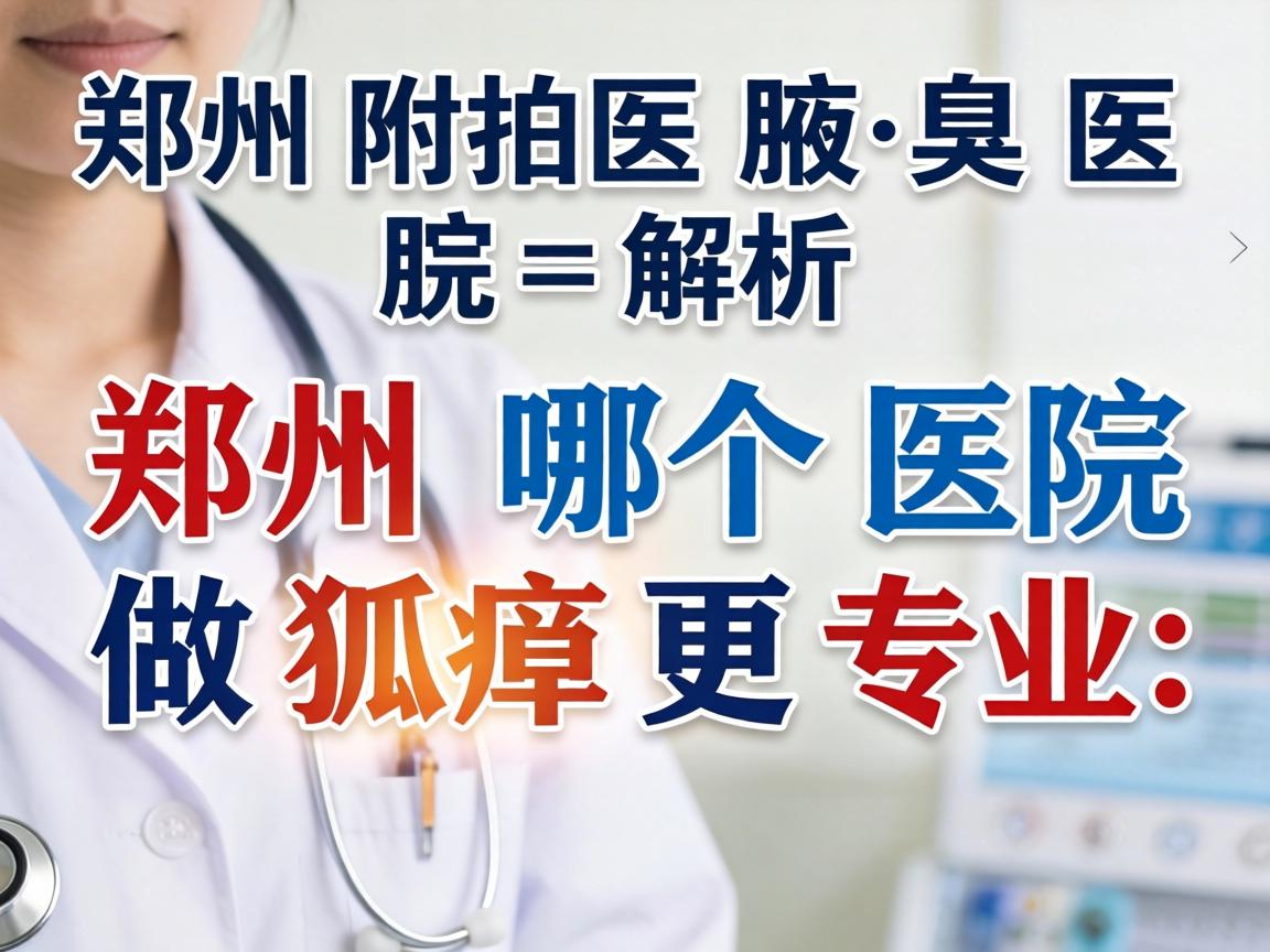 郑州附医腋臭医院解析，郑州哪个医院做狐臭更专业